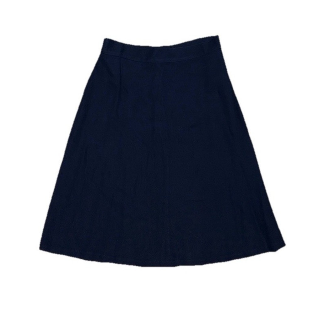 Early 1990s Country‎ Road Navy Wool-Rayon Skirt